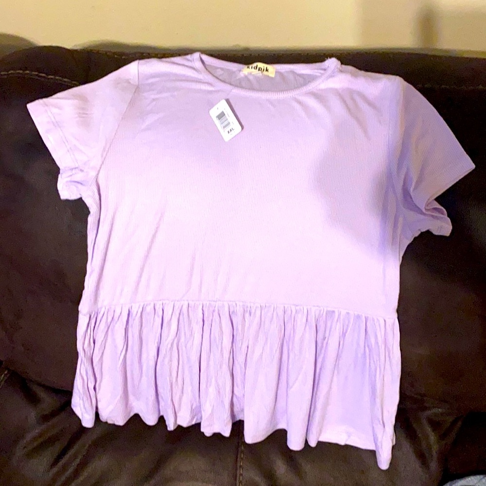 Ribbed coco top in color orchid bloom.